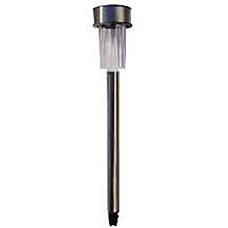 foto del prodotto lampada solare da giardino torcia led monocolore led a montaggio fisso argento