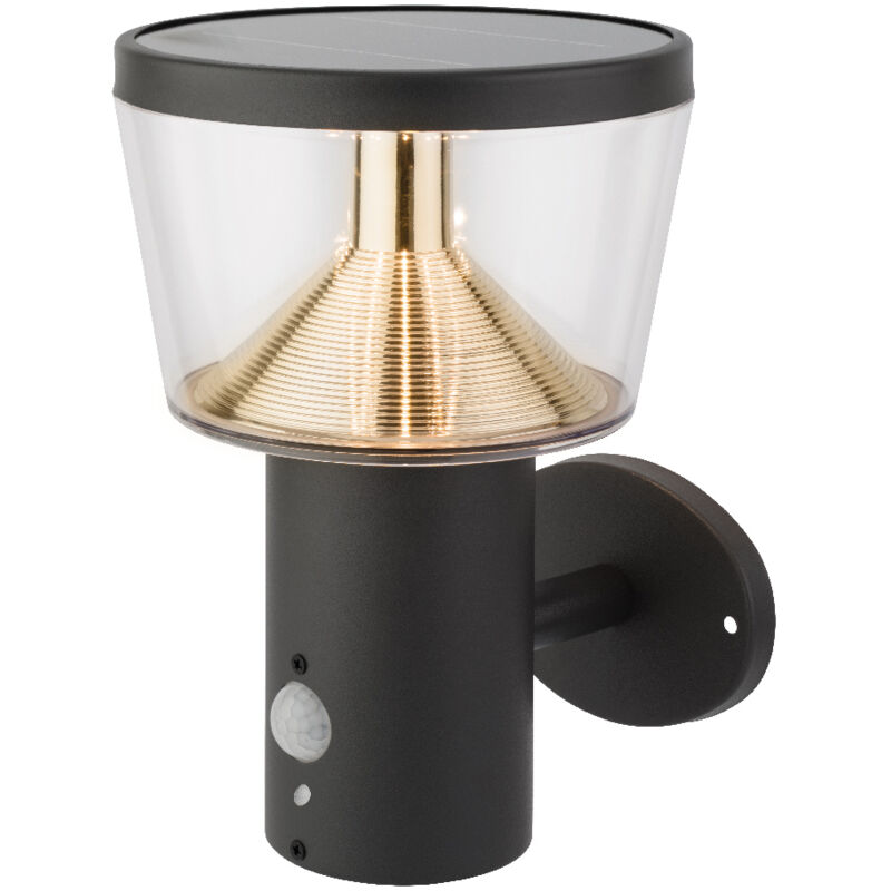 foto del prodotto lampada solare da parete in acciaio inox