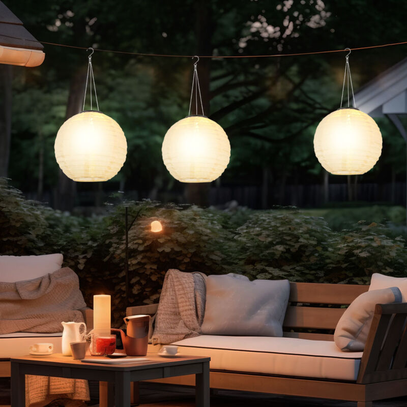 foto del prodotto lampada solare lampada da esterno lampada a led a sospensione luce da giardino colore sabbia lampada da esterno lampada a sospensione, acciaio inox