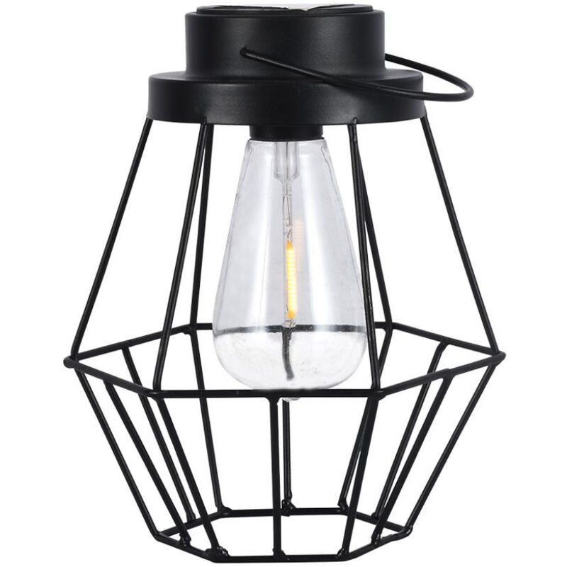 foto del prodotto lampada solare led 0.5w vintage portatile ricaricabile bianco caldo ip44 v tac
