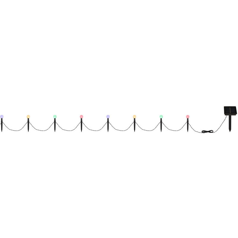 foto del prodotto lampada solare lucine nere luce esterna lampada solare da patio, batteria ip44 interruttore passo passo plastica nera, led rgb bianco caldo, lxlxh