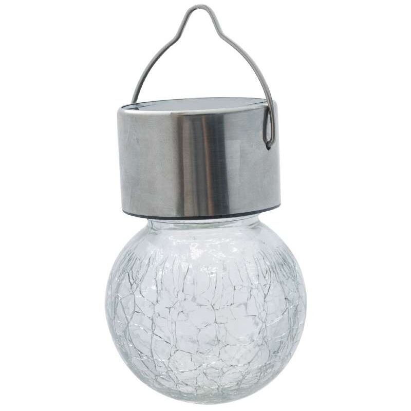foto del prodotto lampada solare multicolore in acciaio inox da sospendere progarden