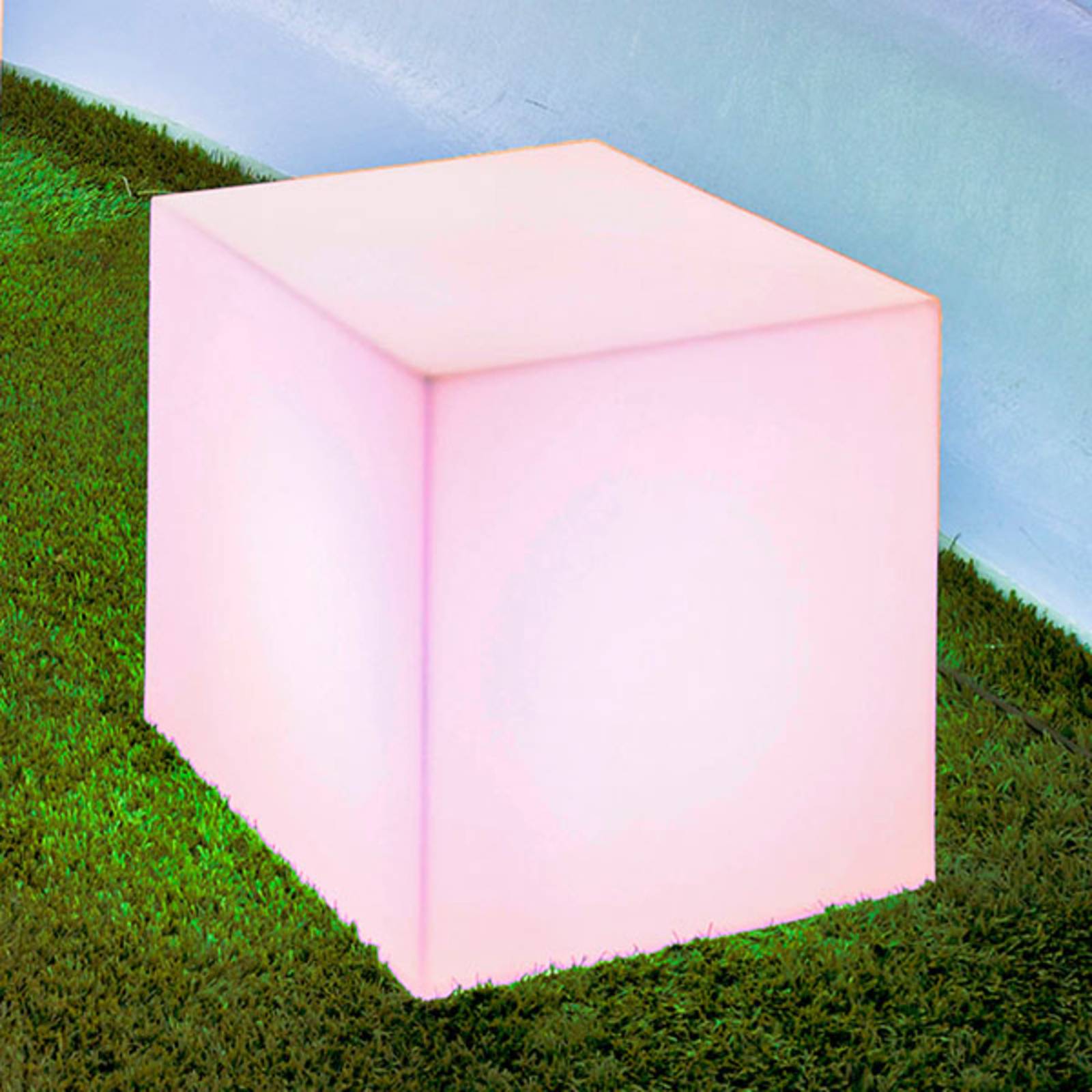 foto del prodotto lampada solare newgarden cubo, altezza 43 cm