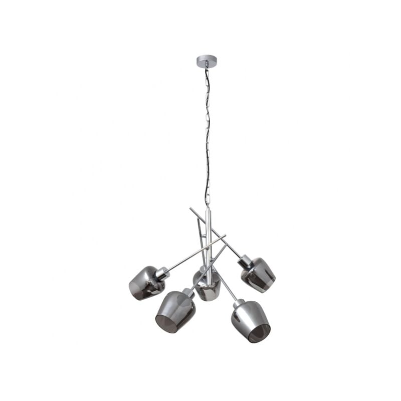 foto del prodotto lampada soline 5xe27 cromo regx58x58 cm