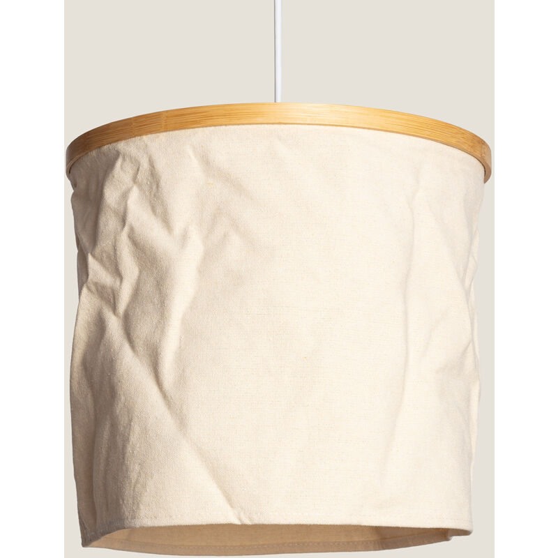 foto del prodotto lampada sospensione bamb e tessuto noah 350 mm