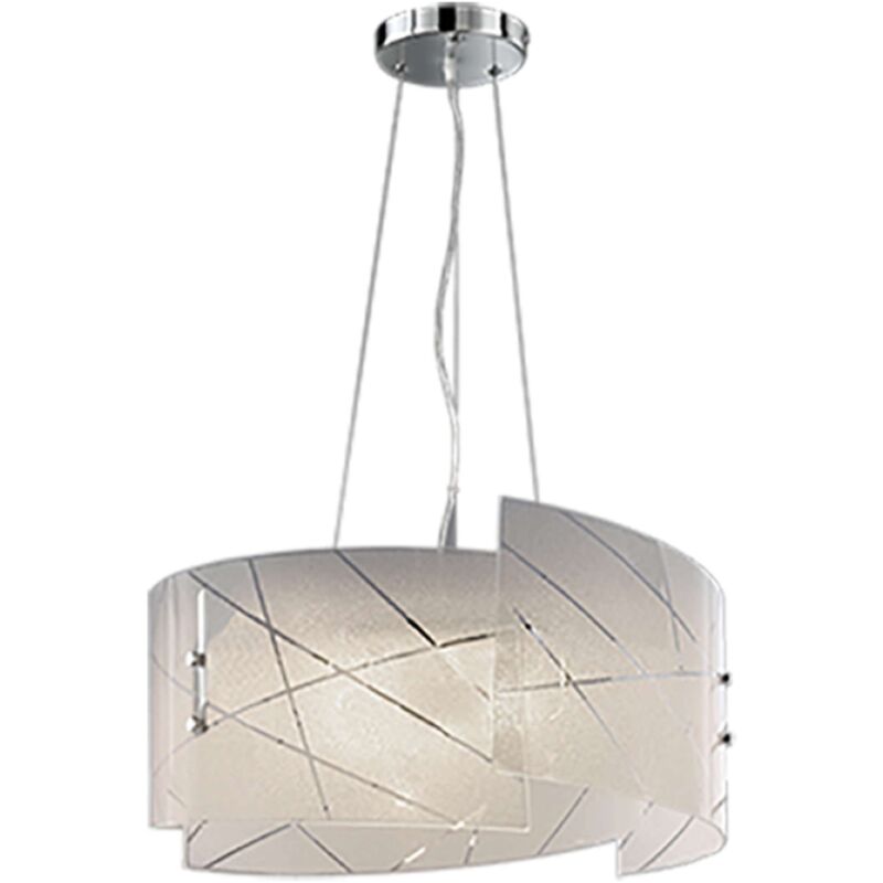 foto del prodotto lampada sospensione sandrina gran. righe trasp.d.50