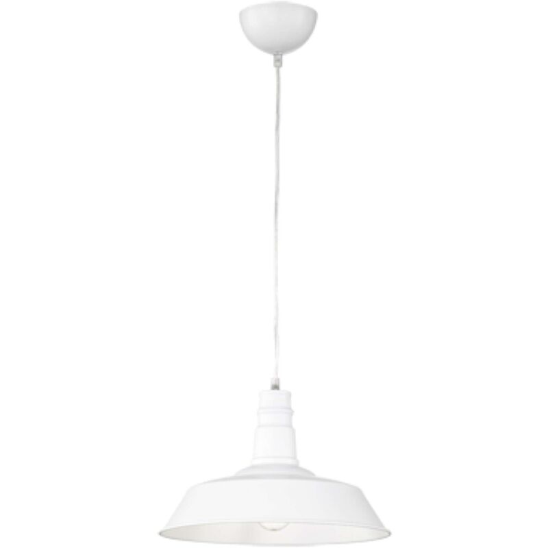 foto del prodotto lampada sospensione will metallo bianco d.36
