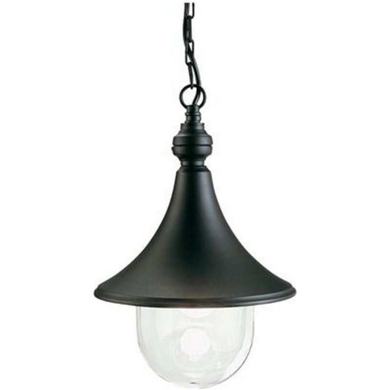 foto del prodotto lampada sospesa colore nero per esterno linea lampara sovil