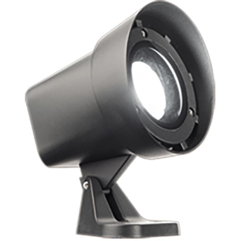 foto del prodotto lampada spot guru 12x20 cm a pavimento per esterni in alluminio nero