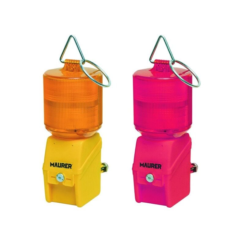 foto del prodotto lampada stradale signalite maurer l. arancio c led batt. 1x6v ex 91163