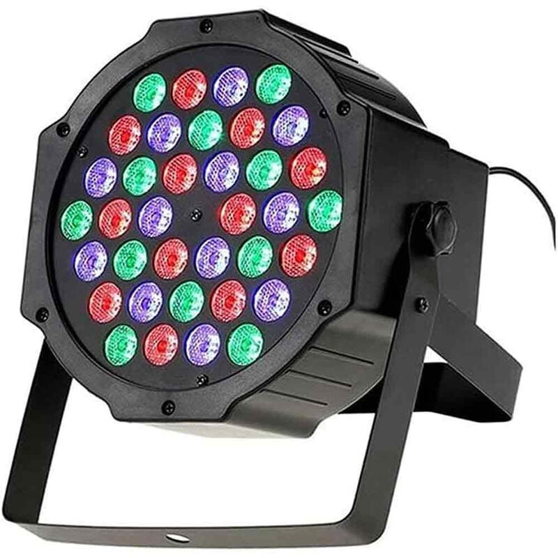 foto del prodotto lampada stroboscopica rgb 36 led e watt luce strobo varie modalit di illuminazione con attacco dmx per festa discoteca party