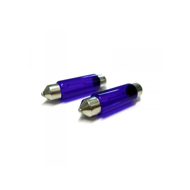 foto del prodotto lampada t11 c10w 41mm sv8.5 12v 10w siluro con effetto xenon bianco