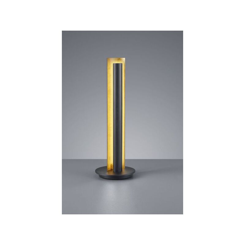 foto del prodotto lampada tavolo colonna nera interno oro texel 574410179