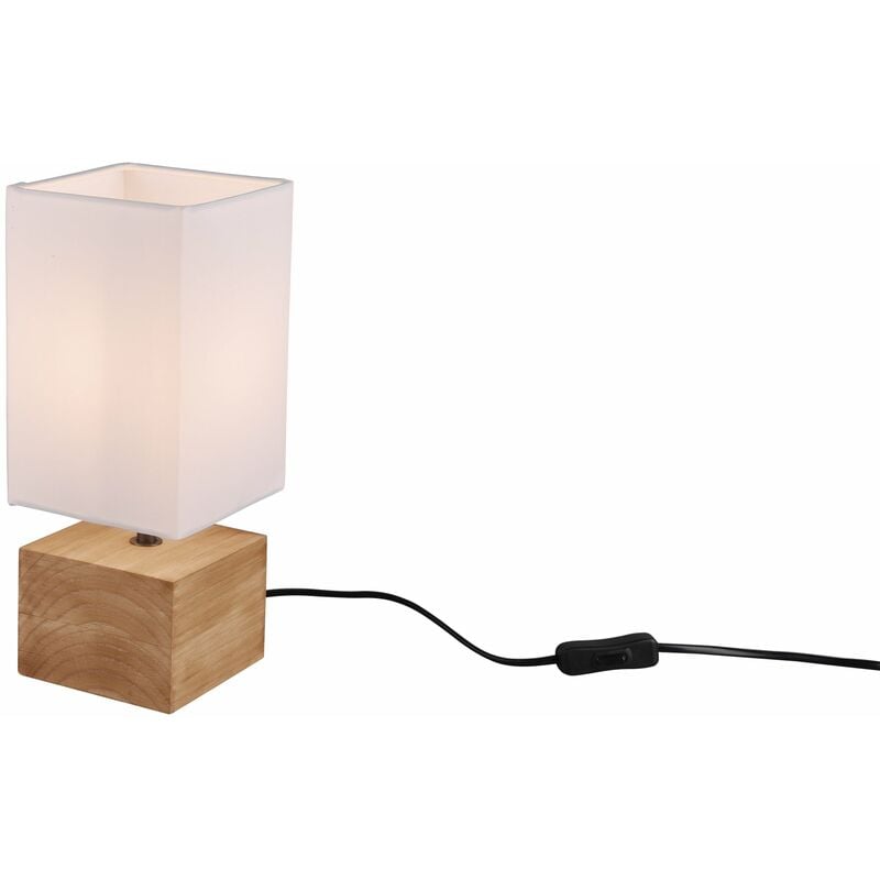foto del prodotto lampada tavolo da interno a led in legno legno colorato