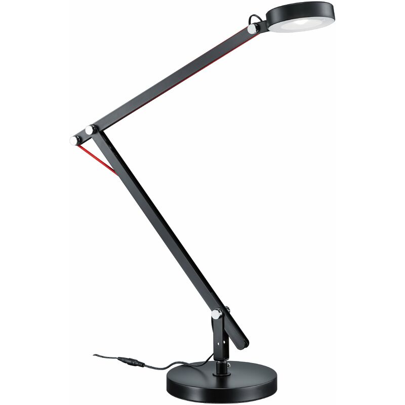 foto del prodotto lampada tavolo da interno a led in metallo nero
