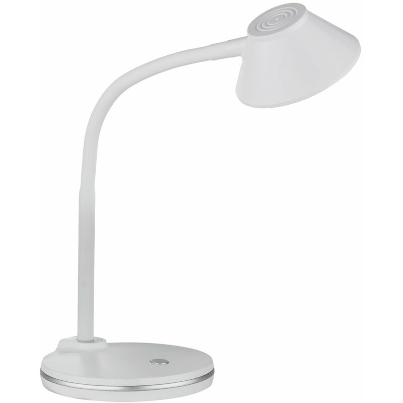 foto del prodotto lampada tavolo da interno a led in plastica bianco