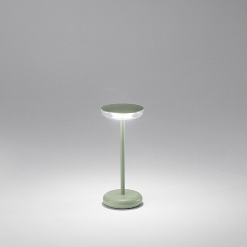 foto del prodotto lampada tavolo esterno moderna soap acrilico verde led 1,5w 3000k