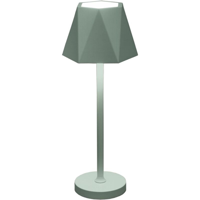foto del prodotto lampada tavolo led 12x38 cm ricaricabile usb touch senza fili fiji salvia