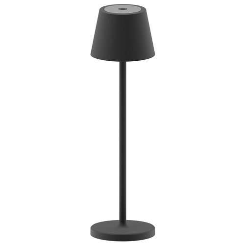 foto del prodotto lampada tavolo new majestic 120455 bk gaia nero