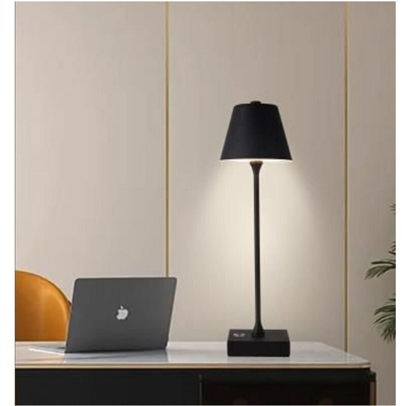 immagine 0 del prodotto lampada tavolo ricaricabile usb 10 watt 3 colorazione di luce vari colori d27 3c nero trade shop traesio