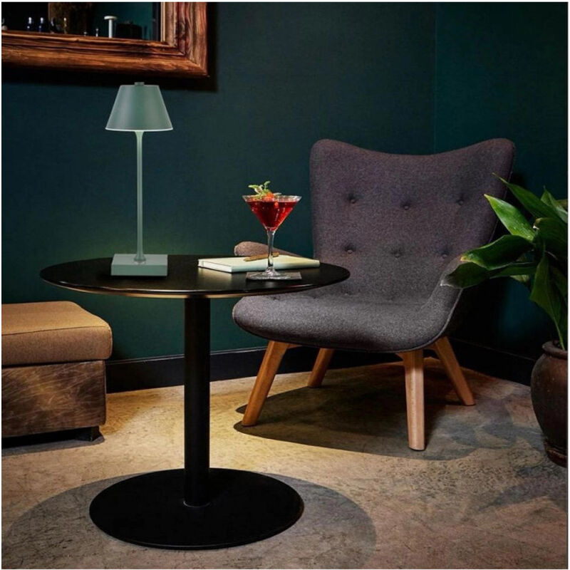 foto del prodotto lampada tavolo ricaricabile usb 10 watt 3 colorazione di luce vari colori d27 3c verde scuro trade shop traesio