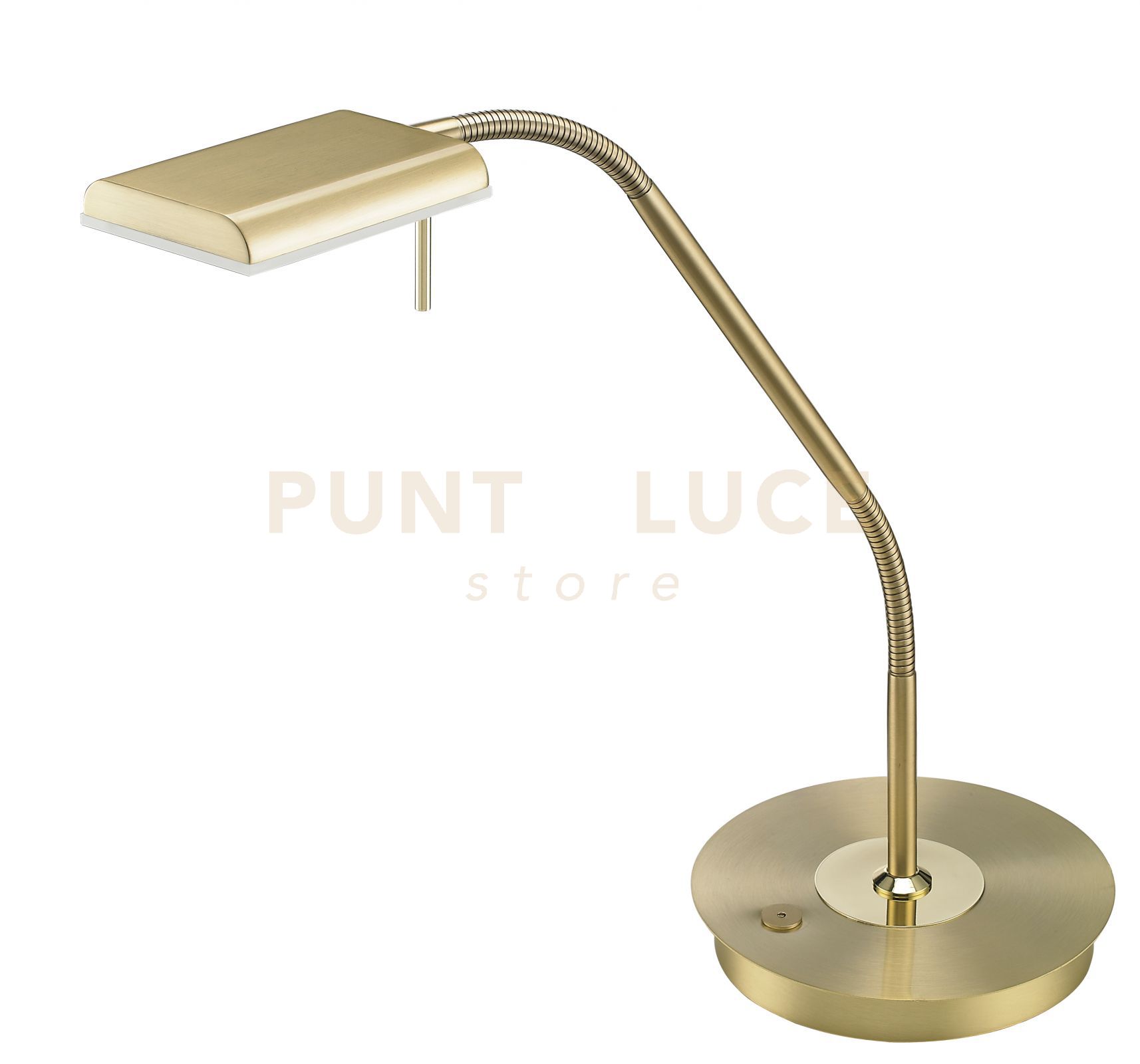 foto del prodotto lampada tavolo studio touch flessibile dimmer moderna ottone bergamo gd trio