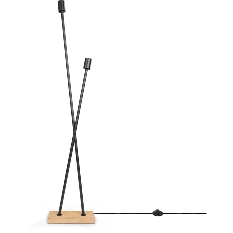foto del prodotto lampada tavolo terra vintage e27 soggiorno industriale design moderno led retr lampada da terra, nero bamb paco home