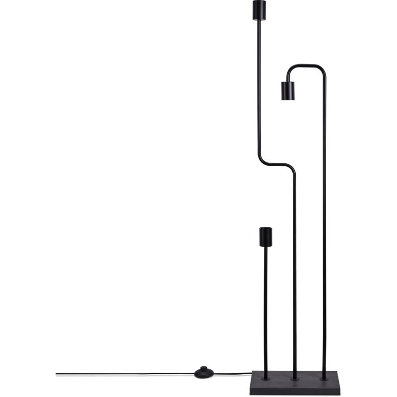 foto del prodotto lampada tavolo terra vintage e27 soggiorno industriale design moderno led retr nero, lampada da terra 3 paco home