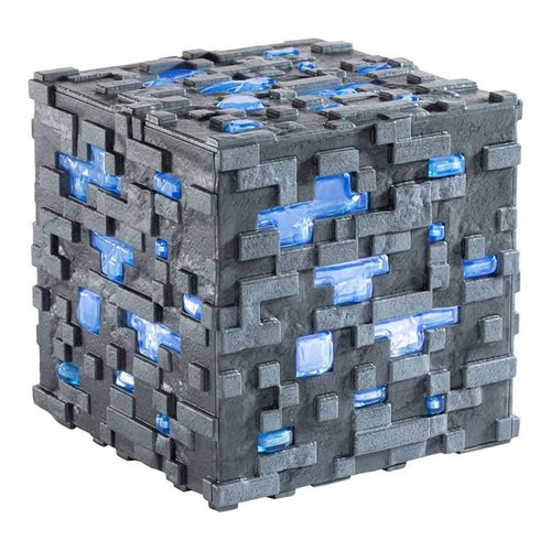 foto del prodotto lampada the noble collection nn3724 minecraft diamond ore gems glow