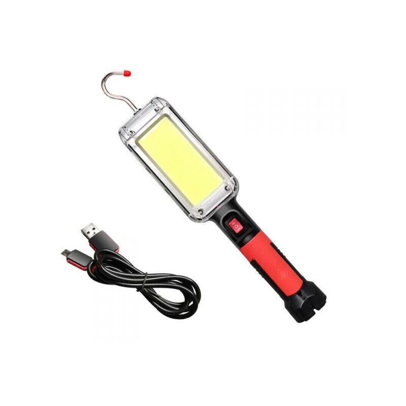 foto del prodotto lampada torcia lavoro base calamitata portatile 20w led ricaricabile 8859 b