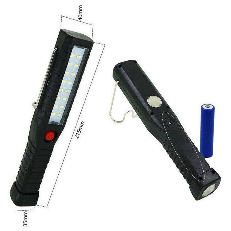 foto del prodotto lampada torcia lavoro calamita portatile ricaricabile 16led smd zl 879 trade shop traesio