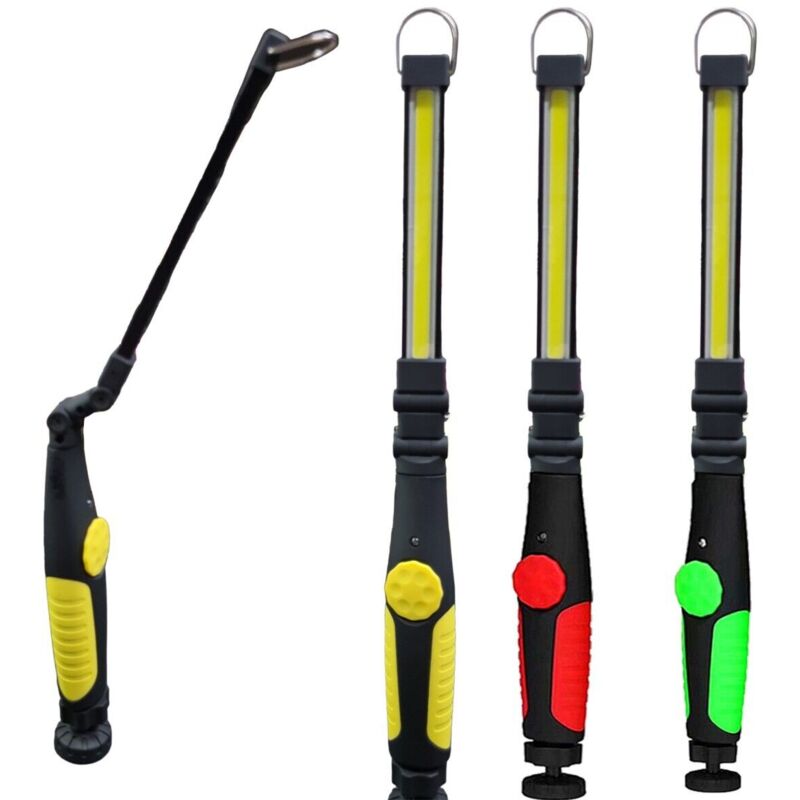 foto del prodotto lampada torcia lavoro calamita portatile ricaricabile regolabile led cob teb0204