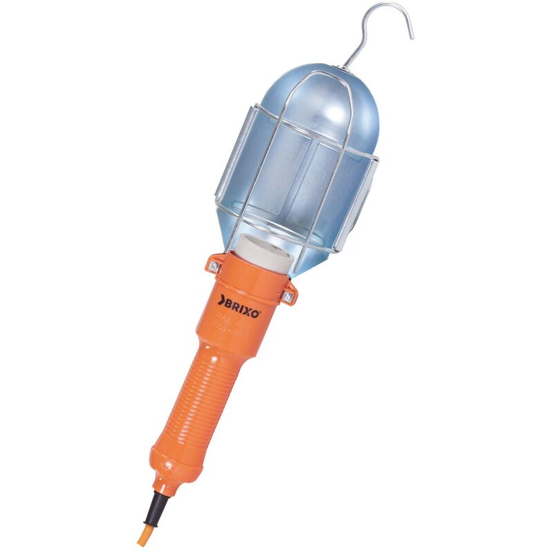 foto del prodotto lampada torcia portatile meccanico con gancio e cavo elettrico brixo
