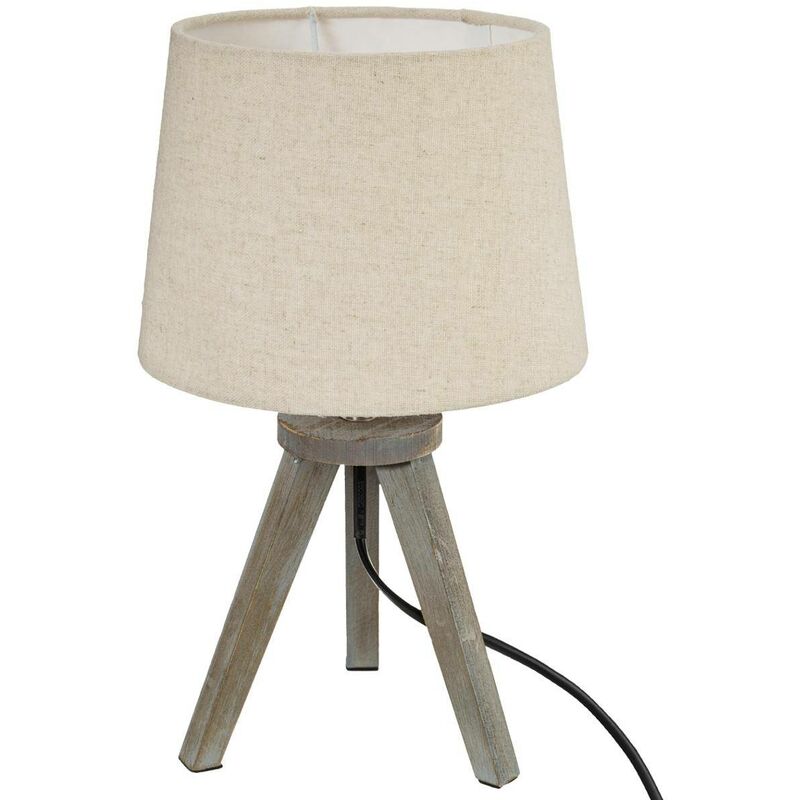 foto del prodotto lampada treppiede mini beige h31cm atmosphera cr ateur d int rieur