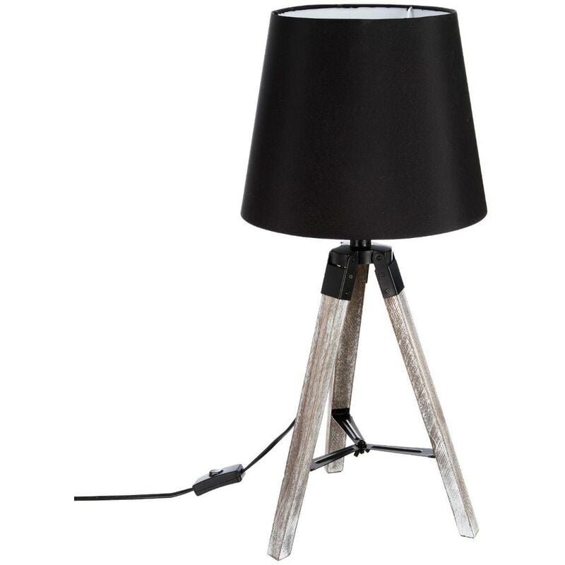 foto del prodotto lampada treppiede runo nera h58cm atmosphera cr ateur d int rieur