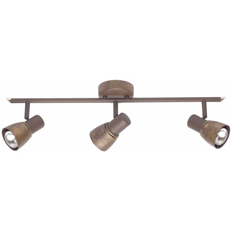 foto del prodotto lampada tubo lava spot rame triplo 3x r50, e14, 40w, adatto per lampade con riflettore non incluse scala da a a e testa orientabile brilliant
