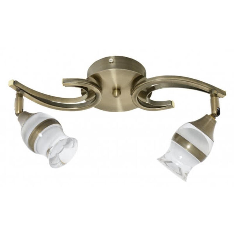 foto del prodotto lampada zodiac pelle 2x5w 4000k 800lm 22x37x12cm