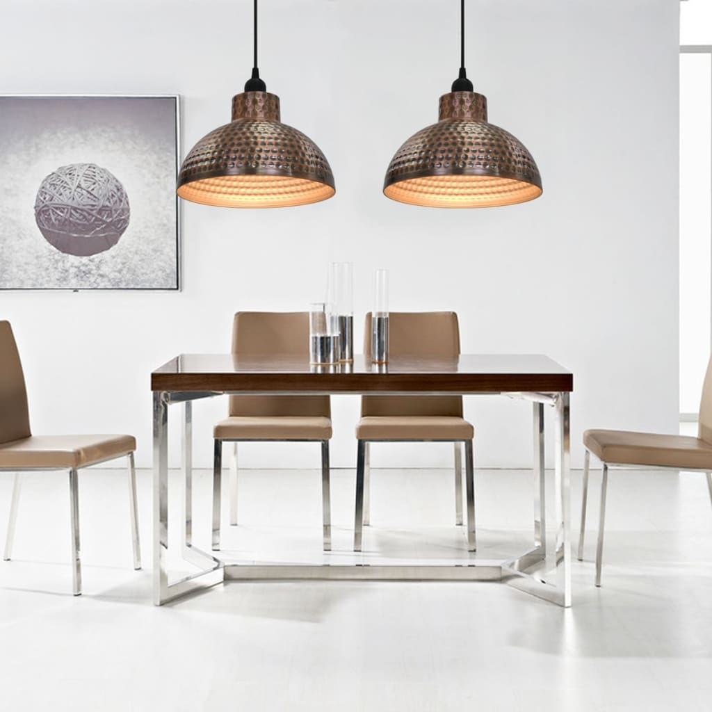 foto del prodotto lampadari 2 p semisferici color rame cod mxl 76428