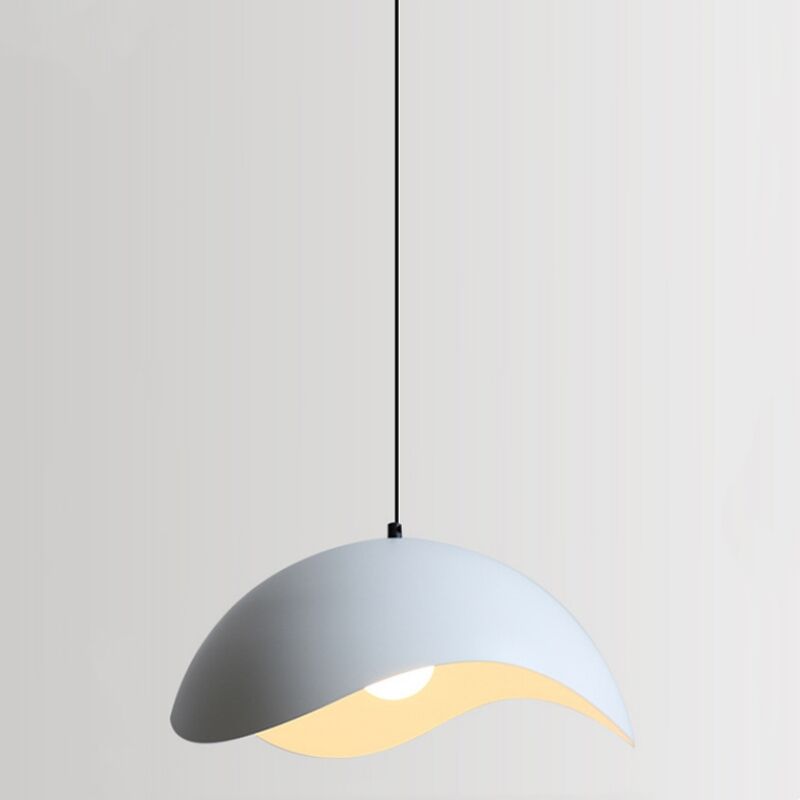 foto del prodotto lampadari a sospensione vintage industriale lampadario soffitto metallo plafoniera regolabile bianco 30cm