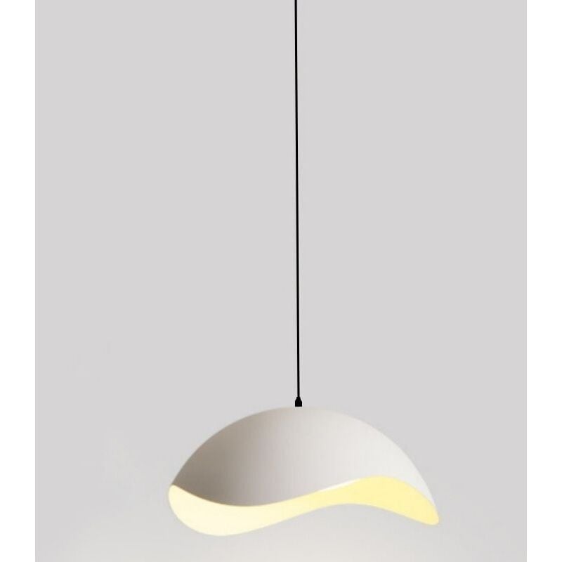 foto del prodotto lampadari a sospensione vintage industriale lampadario soffitto metallo plafoniera regolabile bianco 35cm