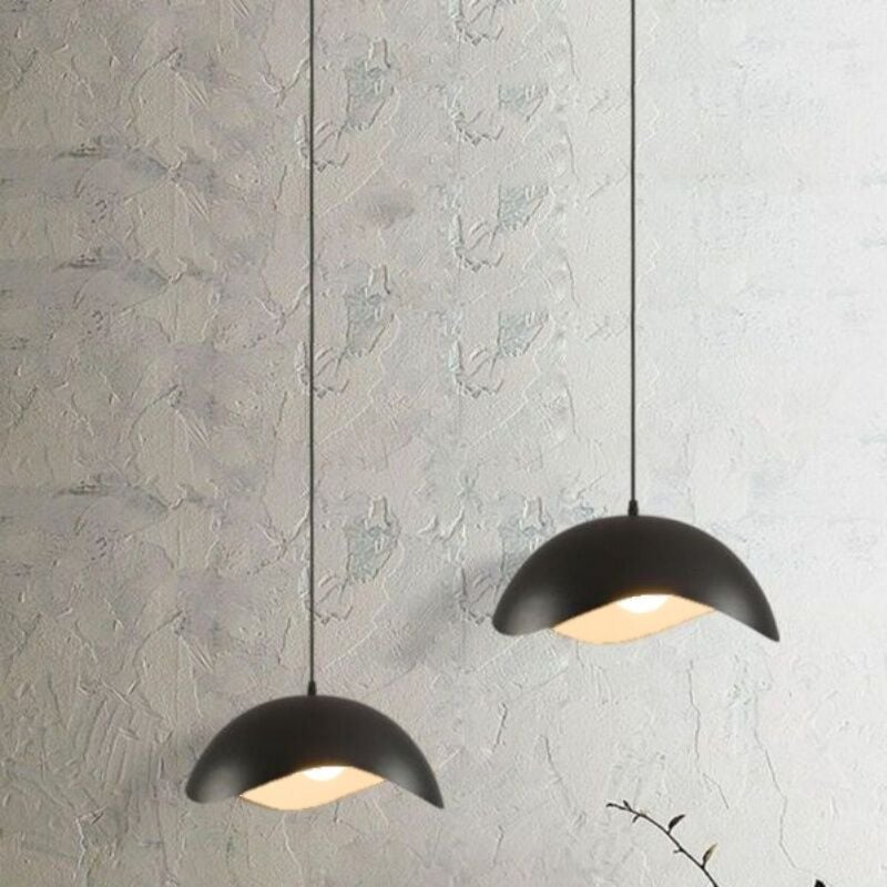 foto del prodotto lampadari a sospensione vintage industriale lampadario soffitto metallo plafoniera regolabile nero 35cm 2 pezzi