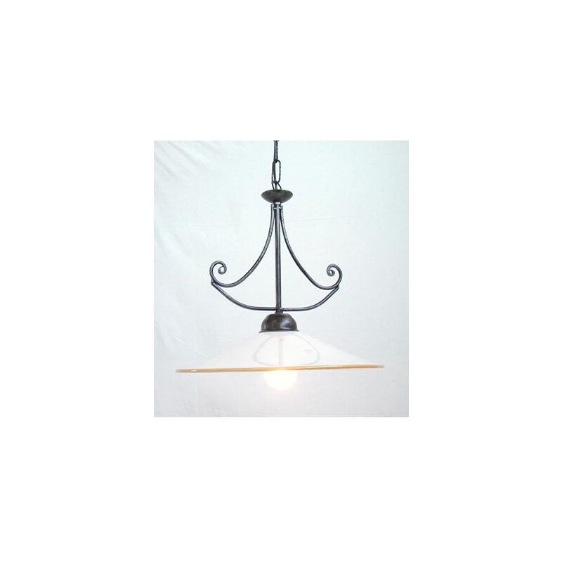 foto del prodotto lampadario 1 luce atmosfera ferro battuto lampade lampione lanterna applique