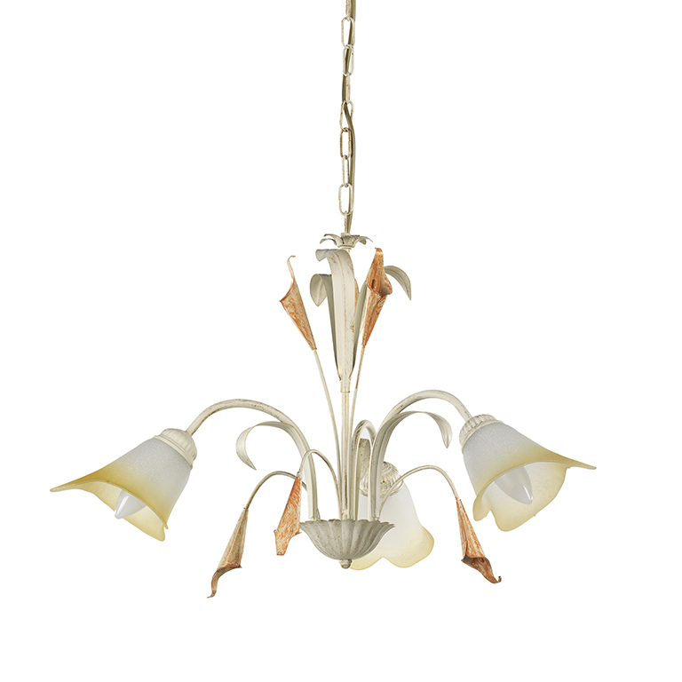 foto del prodotto lampadario 3 luci lucrezia avorio