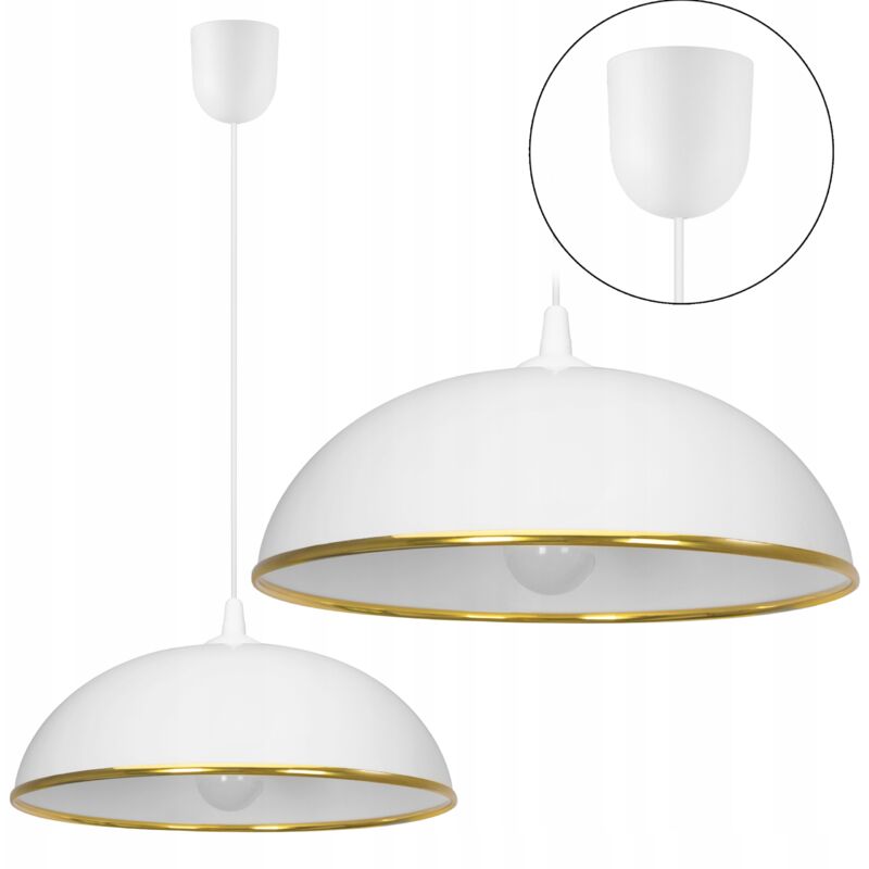 foto del prodotto lampadario 36 cm in plastica cucina oro 0403 oro bianco