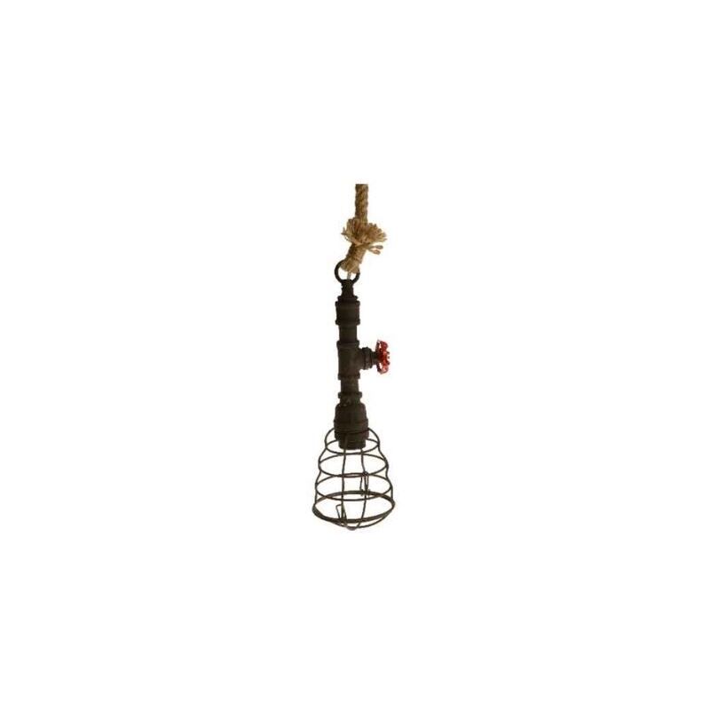 foto del prodotto lampadario a forma di pompa idraulica nero antracite 897163