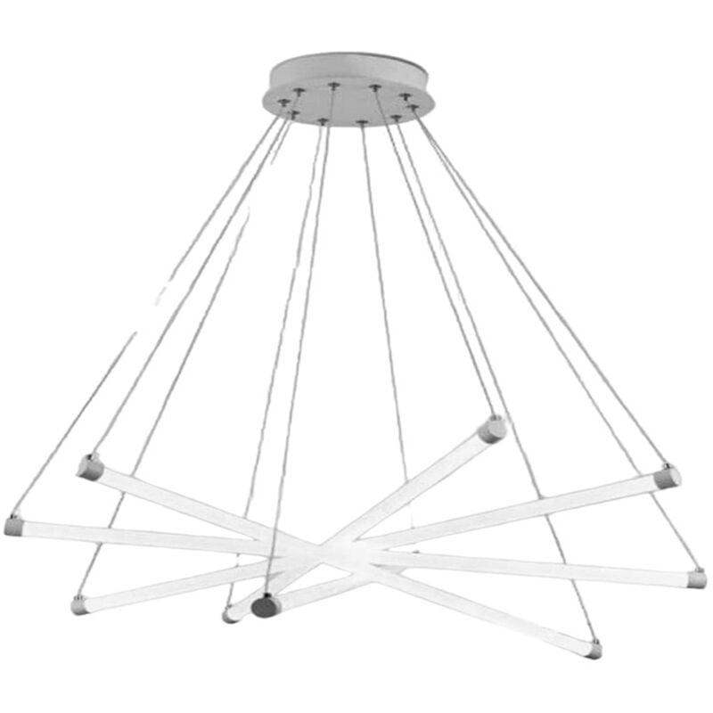 foto del prodotto lampadario a led ultra moderno 55 watt lampada a sospensione a raggi luce fredda 6500k