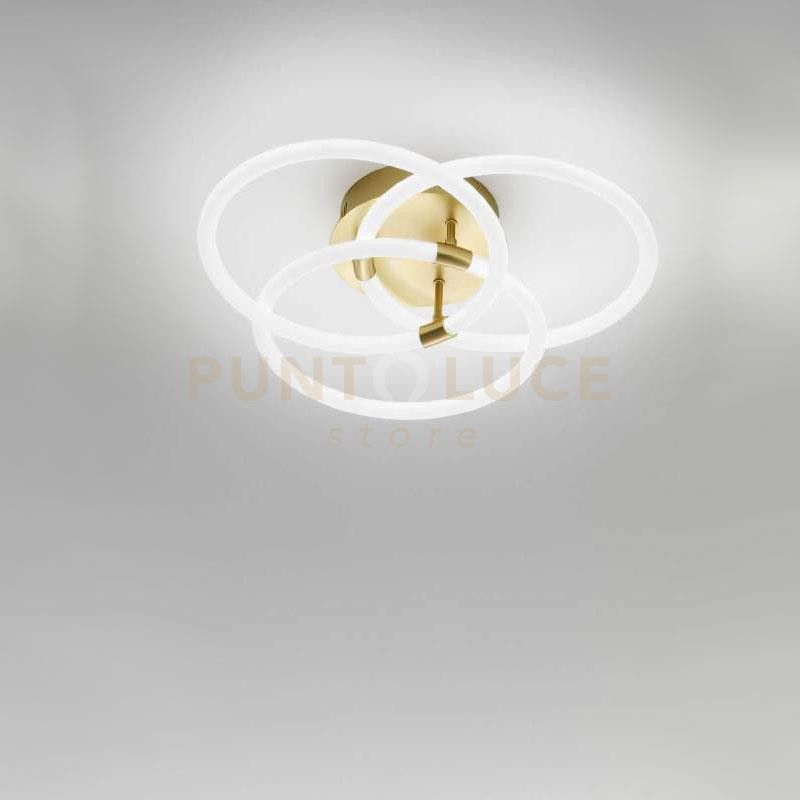 foto del prodotto lampadario a soffitto gea luce berta p g oro
