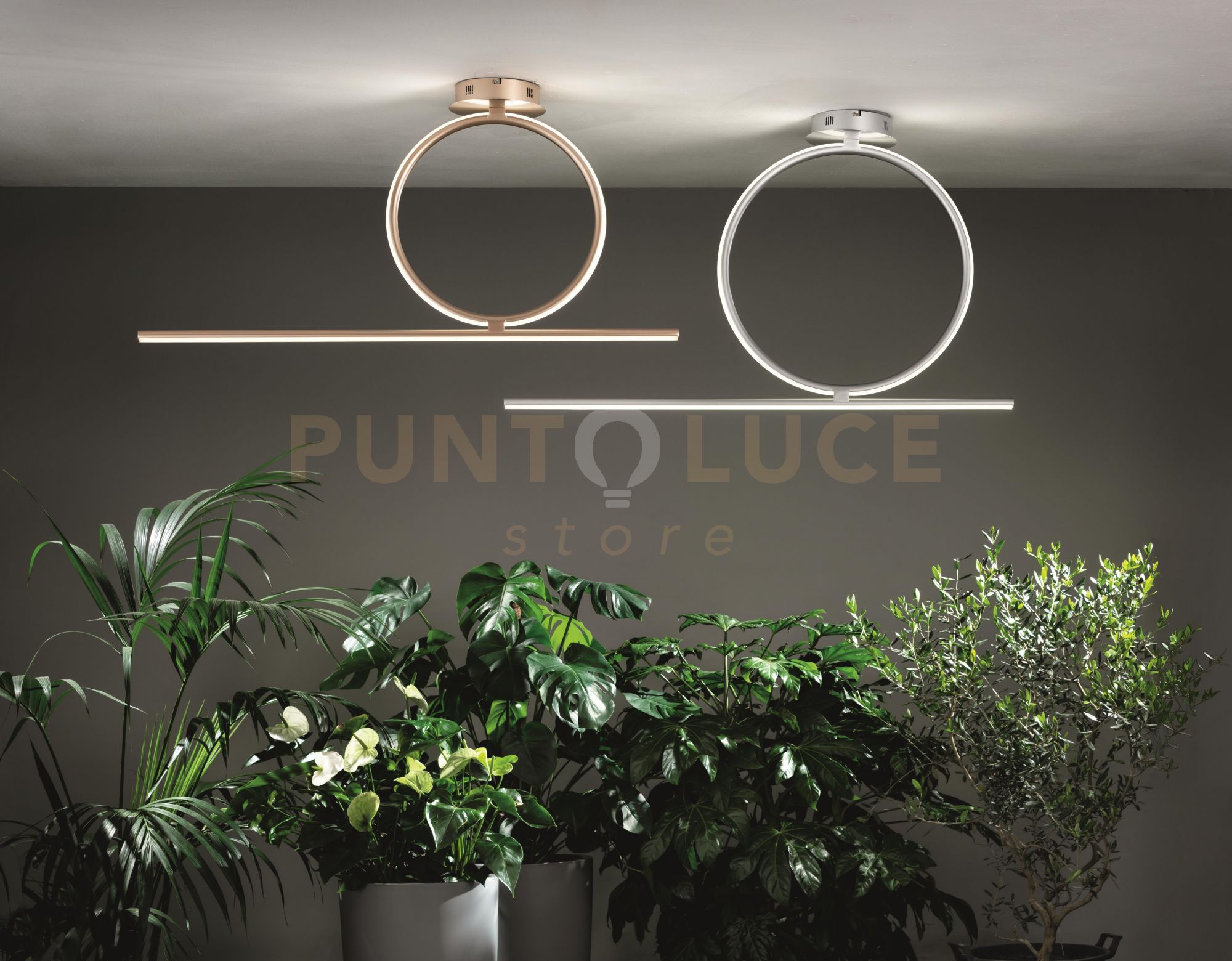 foto del prodotto lampadario a soffitto led acrobat d40 pl.acrobat.40-oro dorato