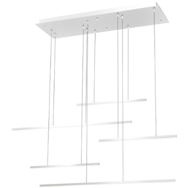 foto del prodotto lampadario a sospensione 38 watt lampada a led design minimal 3 colorazione di luce soggiorno open space