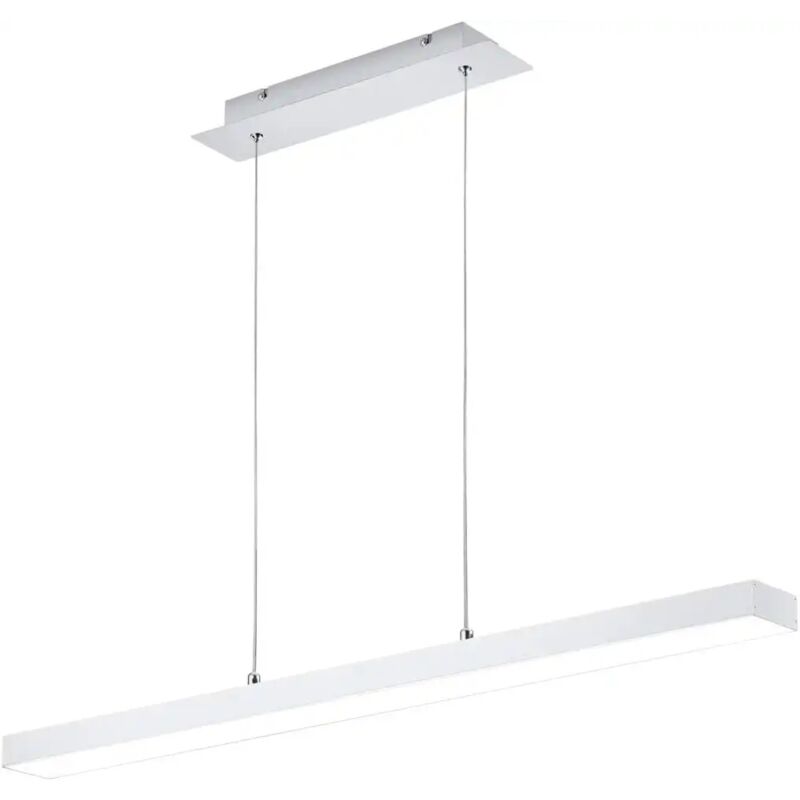 foto del prodotto lampadario a sospensione a led agano bianco opaco luce regolabile 18w